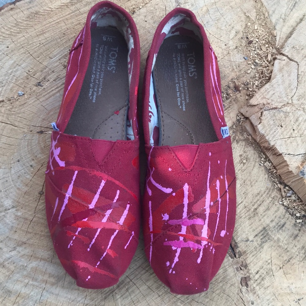 TOMS | Red Graphic Abstract Print